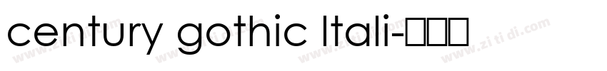 century gothic ltali字体转换